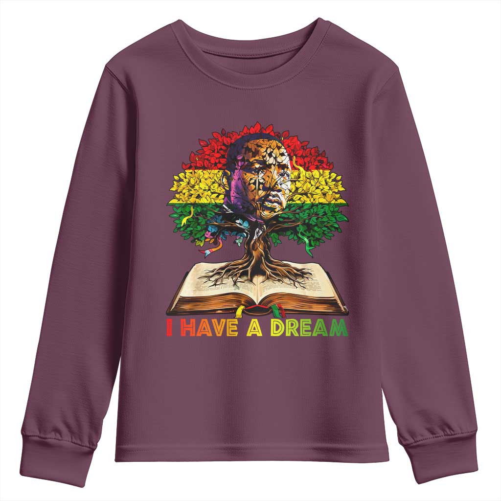 Martin Luther King Jr Youth Sweatshirt Black History Month Melanin African - African Pride