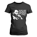 Martin Luther King Jr T Shirt For Women We Must Learn to Live Together as Brothers MLK Quote - African Pride