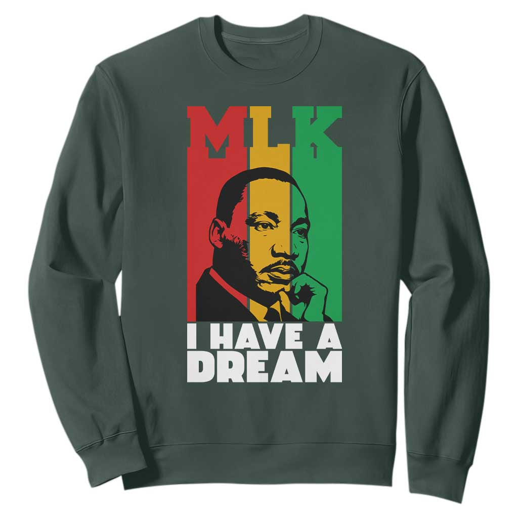 Martin Luther King Jr Sweatshirt I Have Dream MLK Quote - African Pride