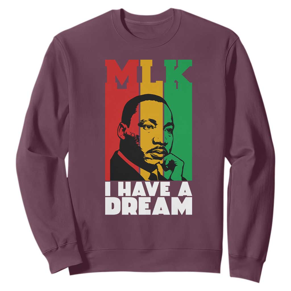 Martin Luther King Jr Sweatshirt I Have Dream MLK Quote - African Pride