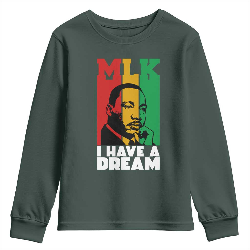 Martin Luther King Jr Youth Sweatshirt I Have Dream MLK Quote - African Pride