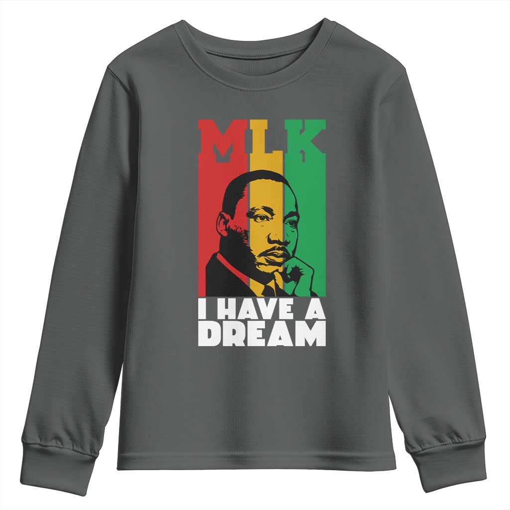 Martin Luther King Jr Youth Sweatshirt I Have Dream MLK Quote - African Pride