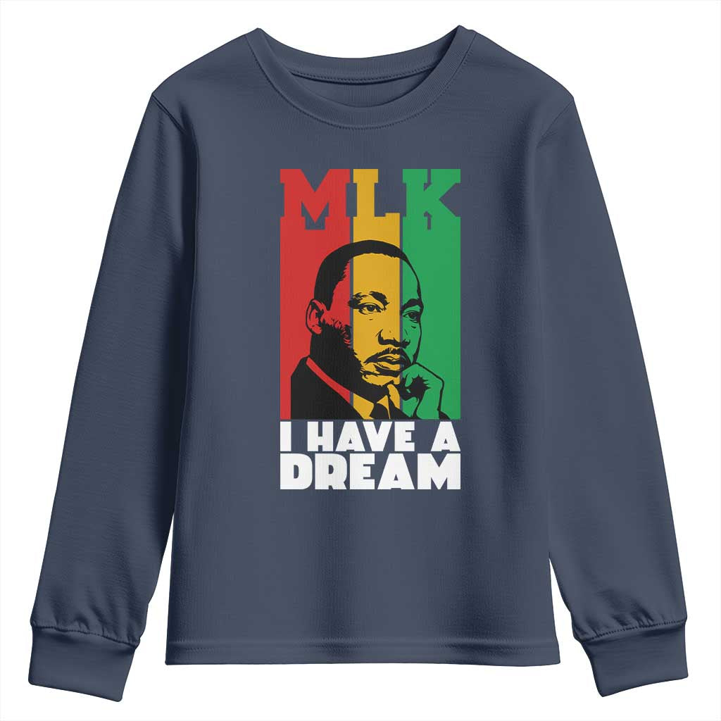 Martin Luther King Jr Youth Sweatshirt I Have Dream MLK Quote - African Pride