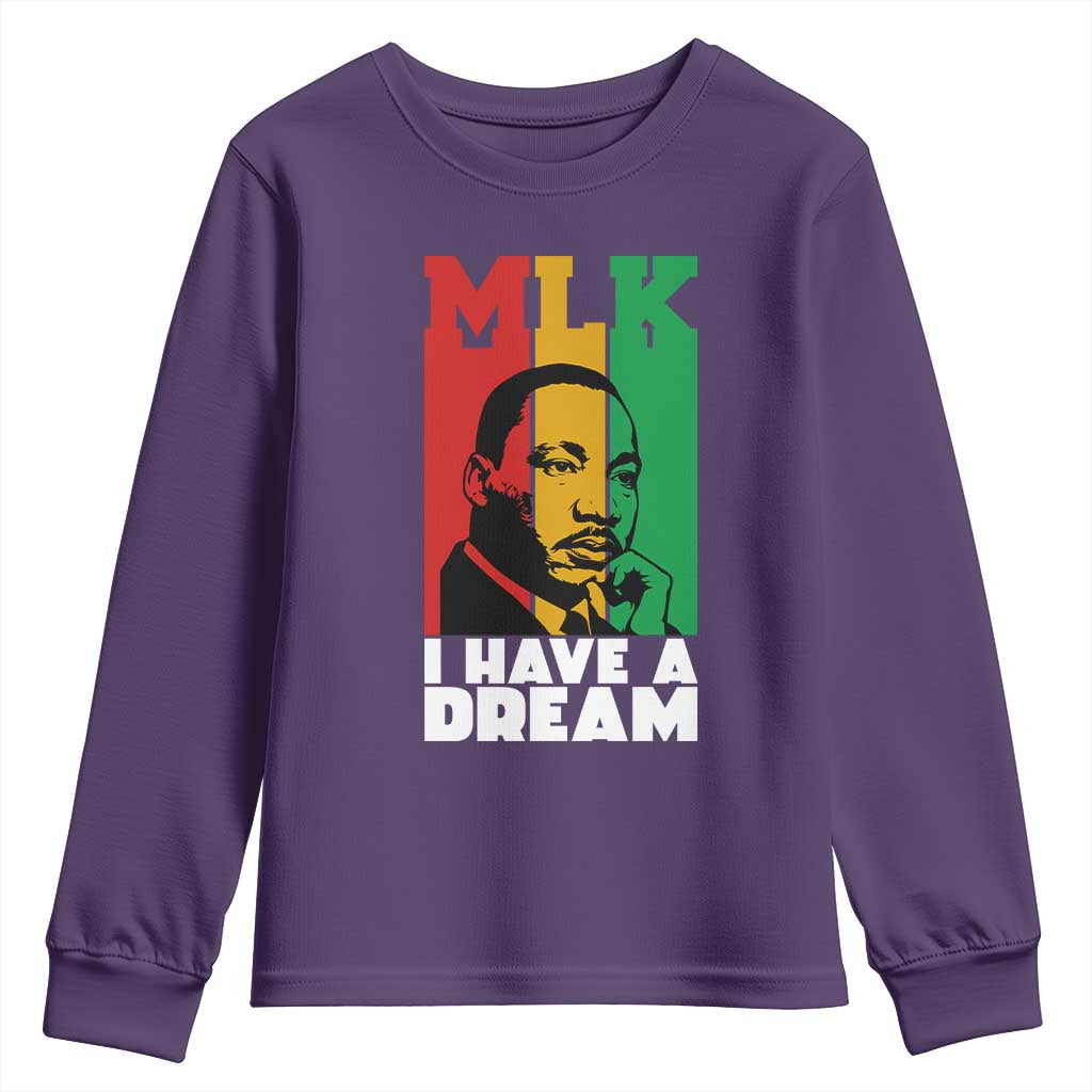 Martin Luther King Jr Youth Sweatshirt I Have Dream MLK Quote - African Pride