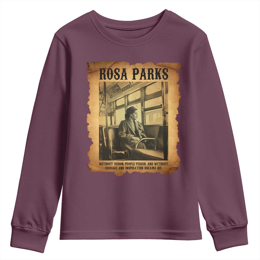 Rosa Parks Quote Youth Sweatshirt Black Movement Protest - African Pride