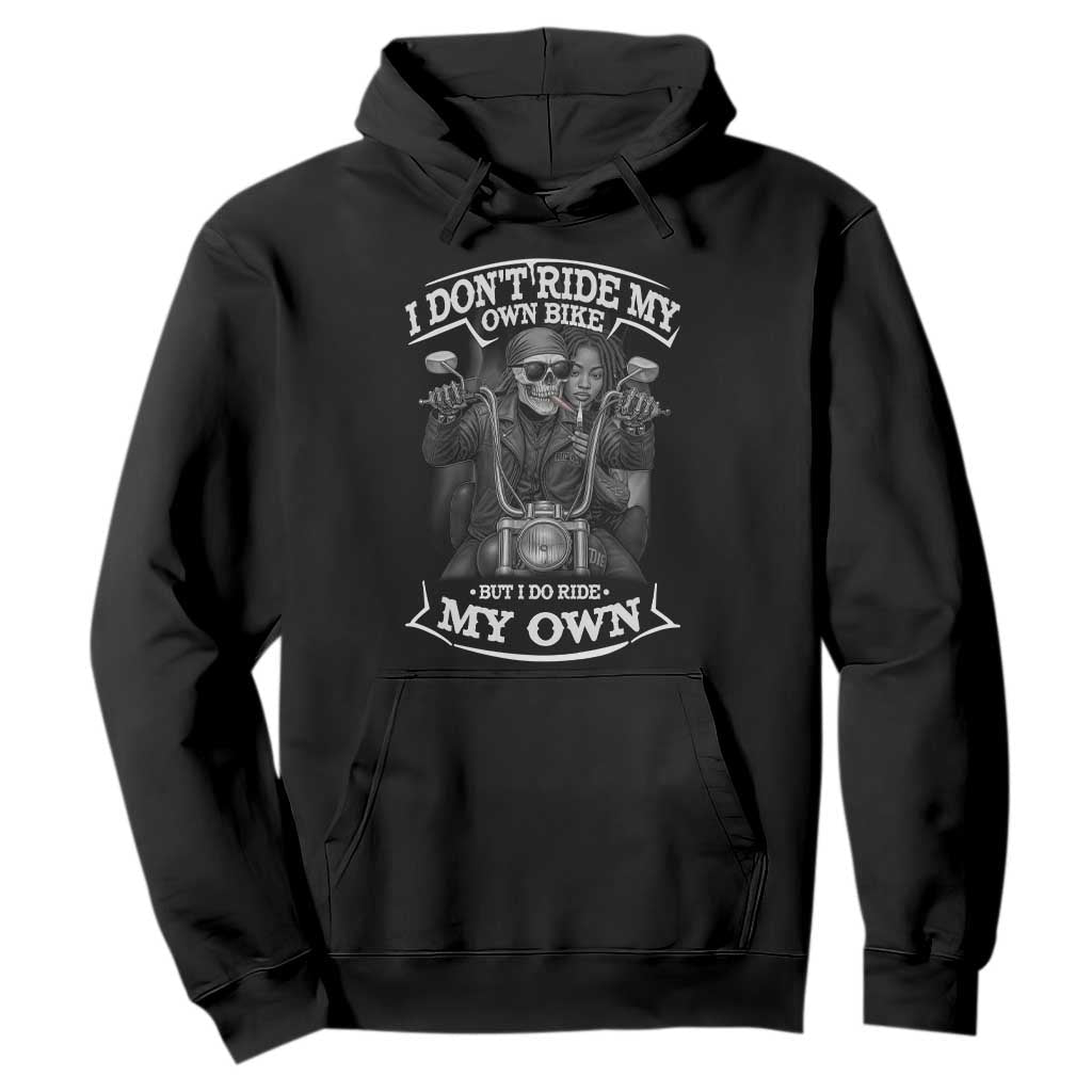 African American Motorcycle Skeleton Biker Hoodie - African Pride