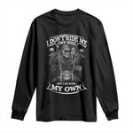 African American Motorcycle Skeleton Biker Long Sleeve Shirt - African Pride