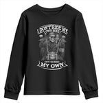 African American Motorcycle Skeleton Biker Youth Sweatshirt - African Pride