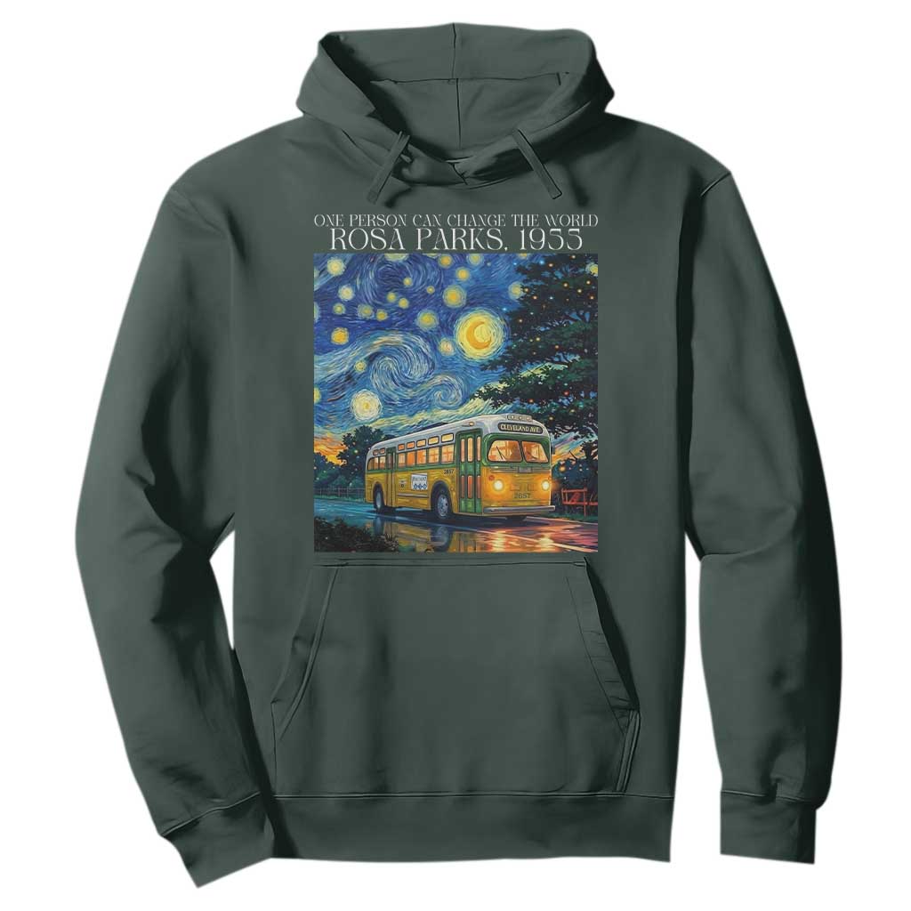 Rosa Parks Hoodie Starry Night Van Gogh Black History African
