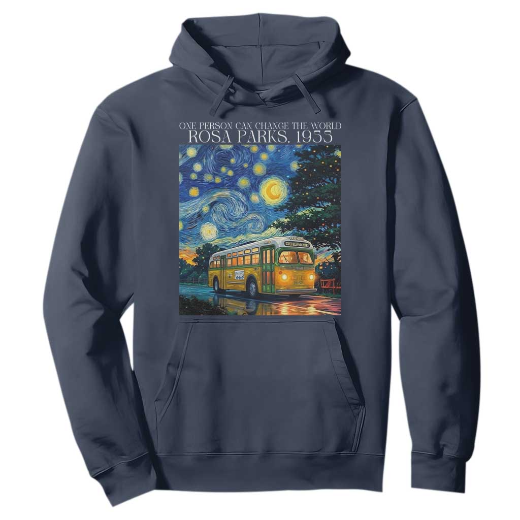 Rosa Parks Hoodie Starry Night Van Gogh Black History African