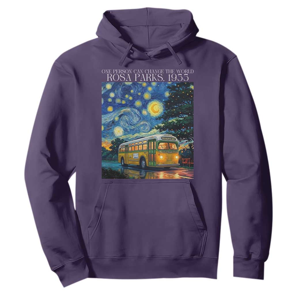 Rosa Parks Hoodie Starry Night Van Gogh Black History African
