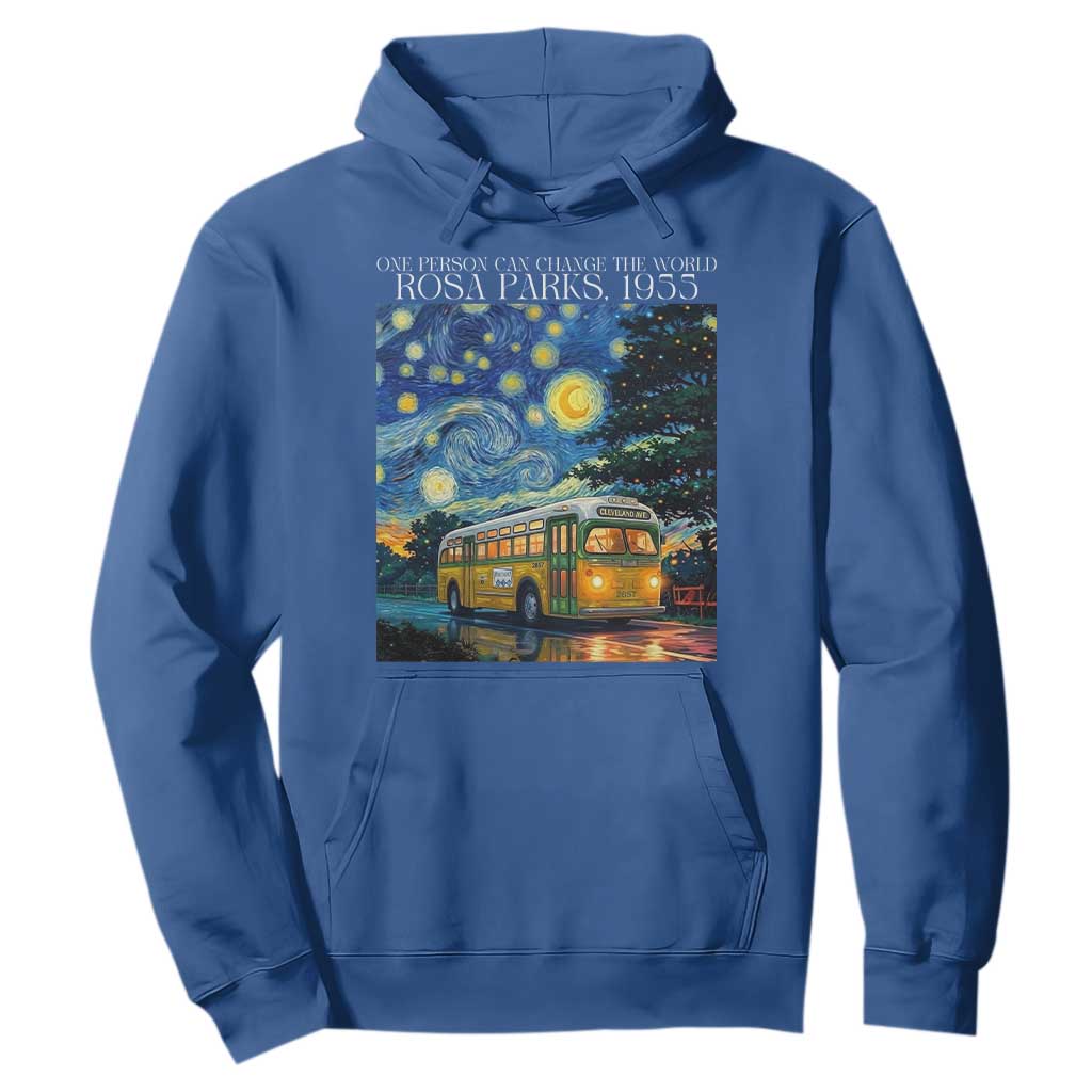Rosa Parks Hoodie Starry Night Van Gogh Black History African