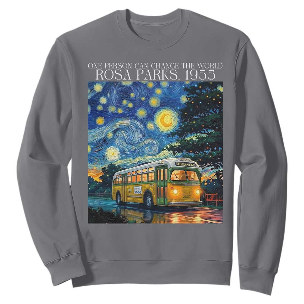 Rosa Parks Sweatshirt Starry Night Van Gogh Black History African