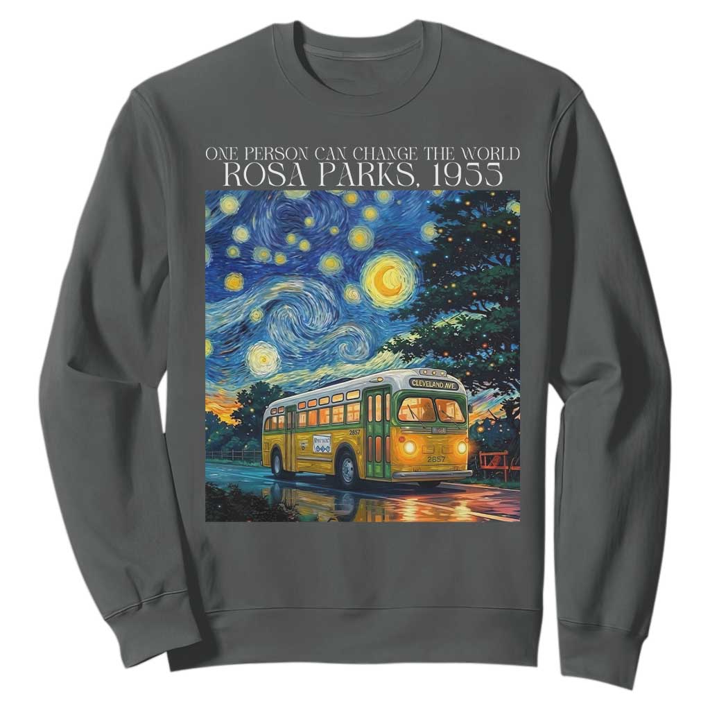 Rosa Parks Sweatshirt Starry Night Van Gogh Black History African