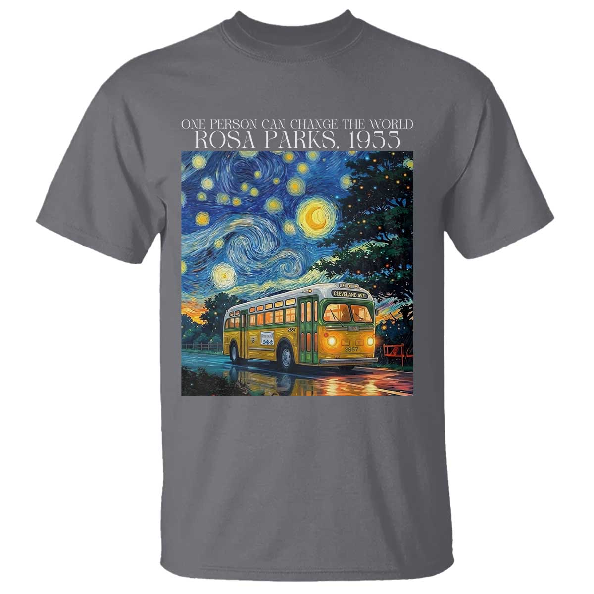 Rosa Parks T Shirt Starry Night Van Gogh Black History African