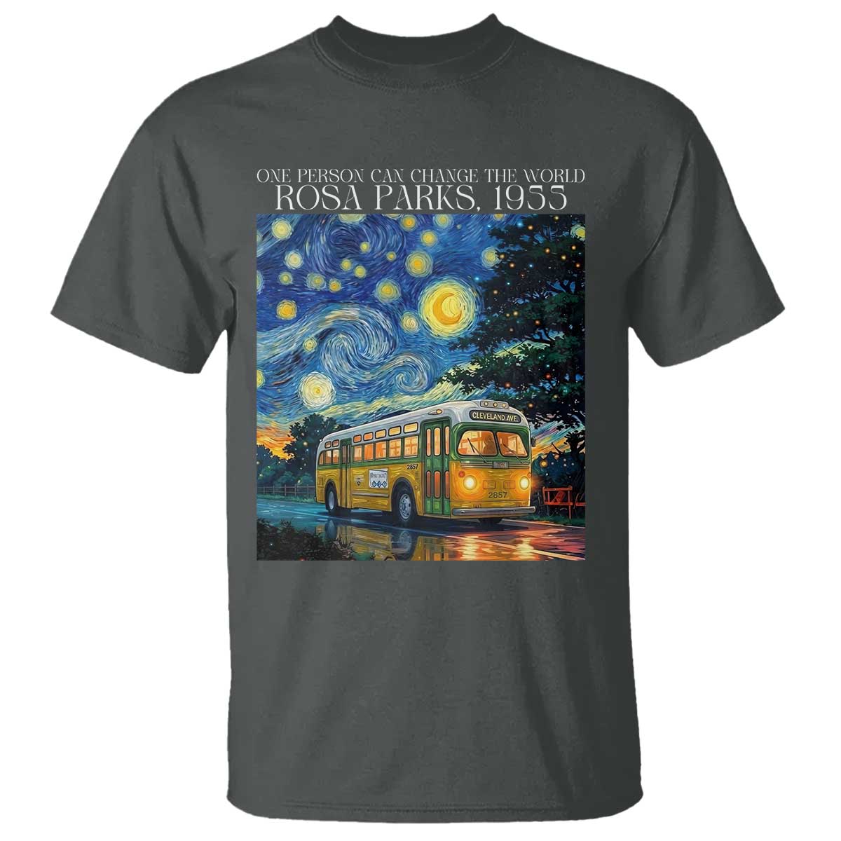 Rosa Parks T Shirt Starry Night Van Gogh Black History African