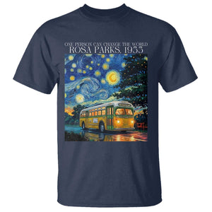 Rosa Parks T Shirt Starry Night Van Gogh Black History African