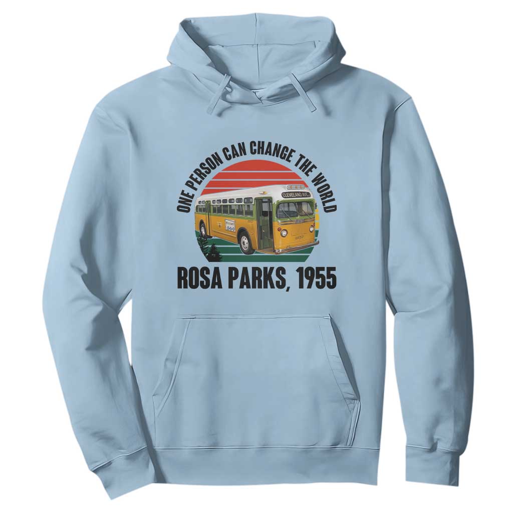 Rosa Parks Hoodie One Person Can Change The World
