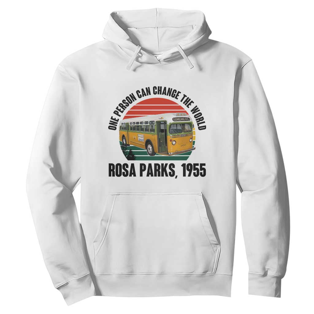 Rosa Parks Hoodie One Person Can Change The World