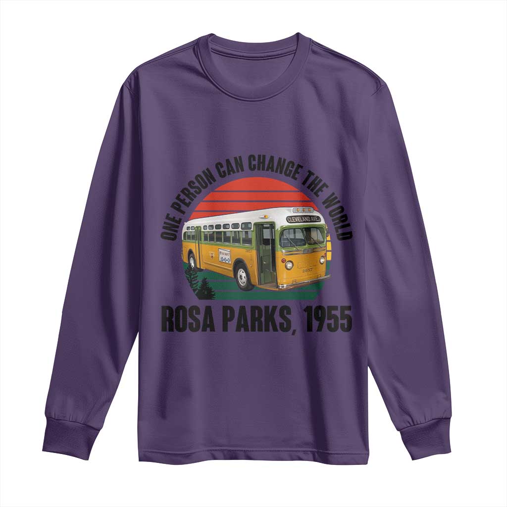 Rosa Parks Long Sleeve Shirt One Person Can Change The World