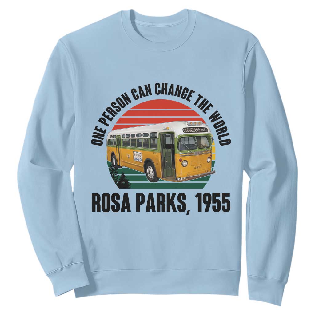 Rosa Parks Sweatshirt One Person Can Change The World