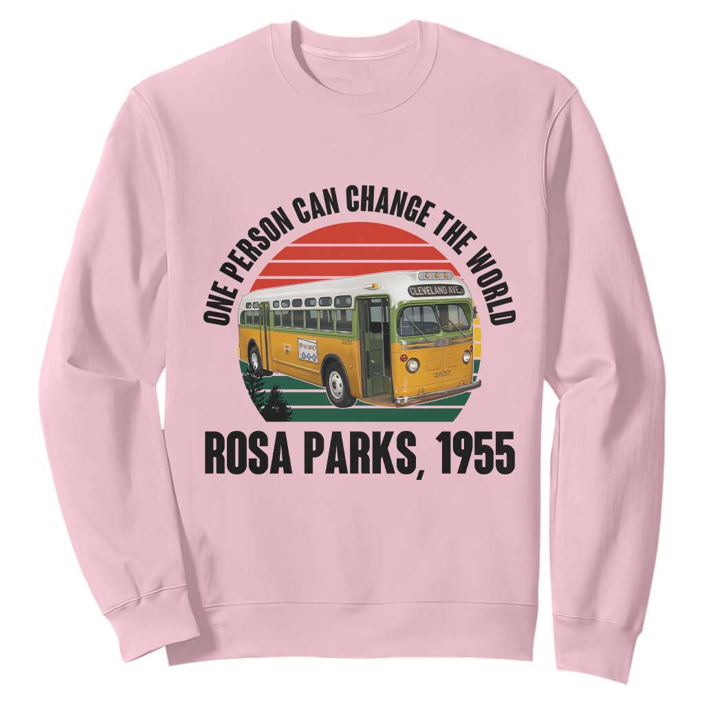 Rosa Parks Sweatshirt One Person Can Change The World