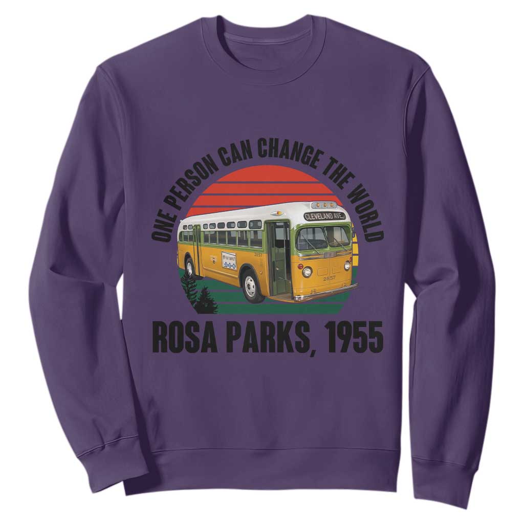 Rosa Parks Sweatshirt One Person Can Change The World