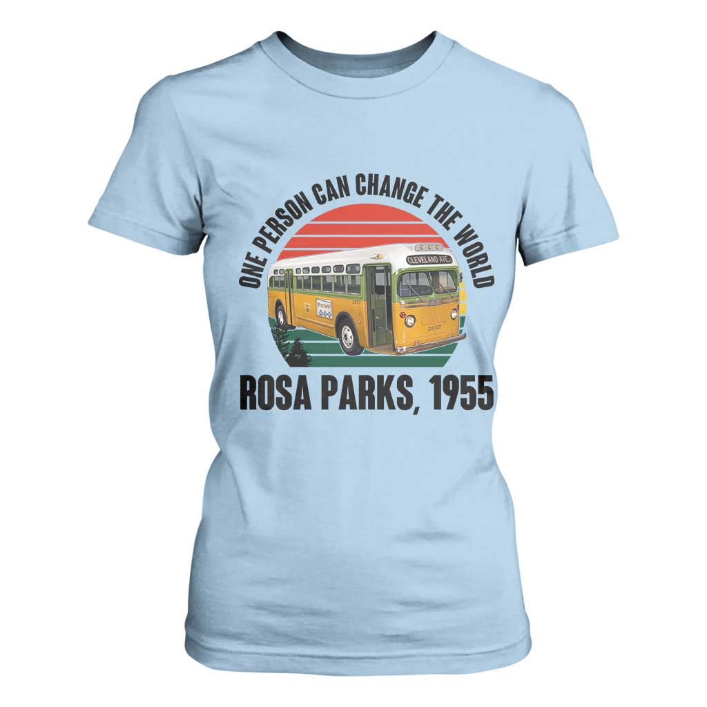 Rosa Parks T Shirt For Women One Person Can Change The World