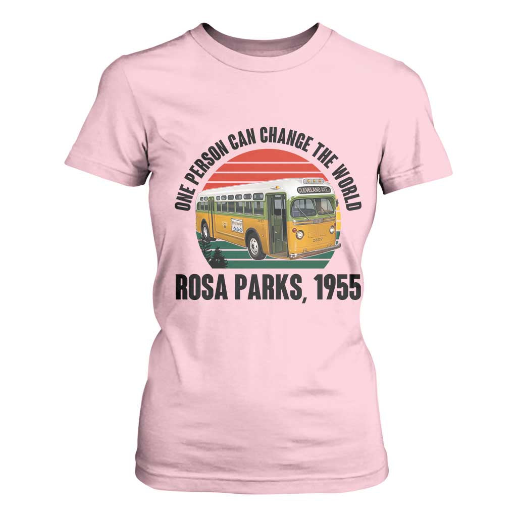 Rosa Parks T Shirt For Women One Person Can Change The World