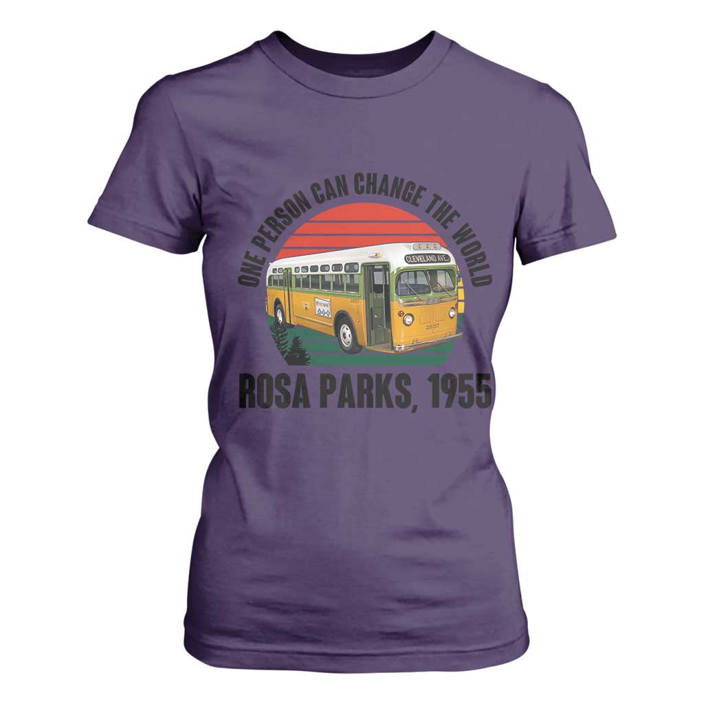 Rosa Parks T Shirt For Women One Person Can Change The World