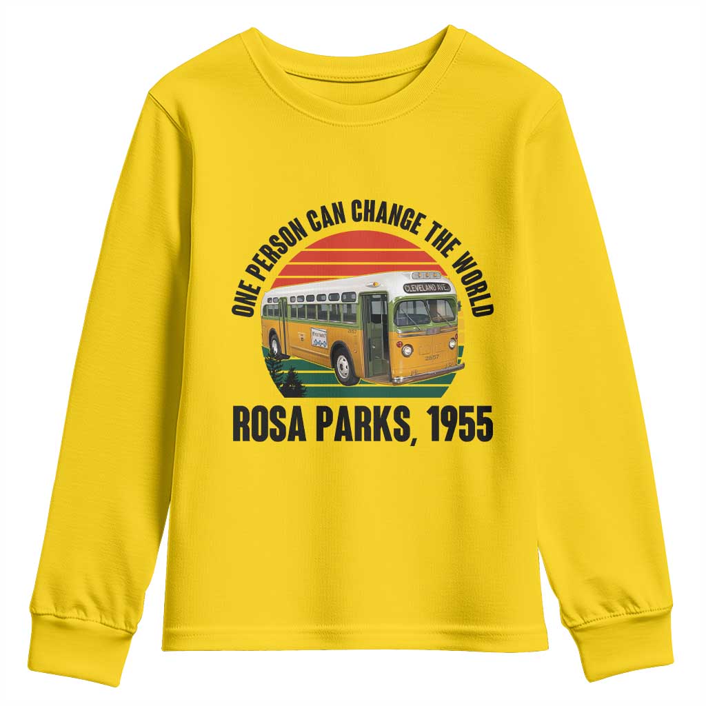 Rosa Parks Youth Sweatshirt One Person Can Change The World