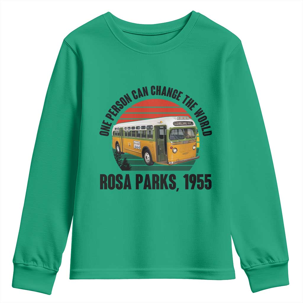 Rosa Parks Youth Sweatshirt One Person Can Change The World