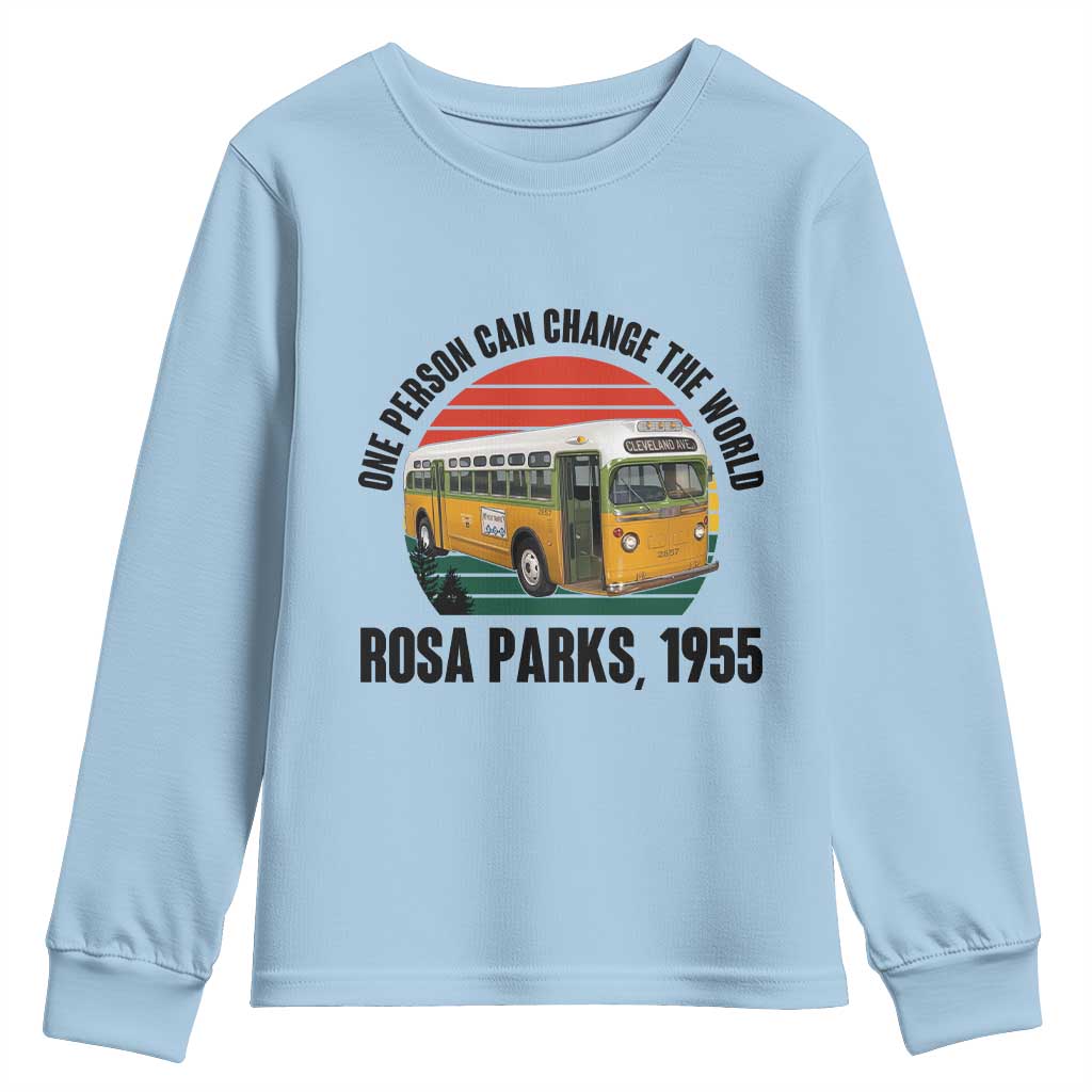 Rosa Parks Youth Sweatshirt One Person Can Change The World