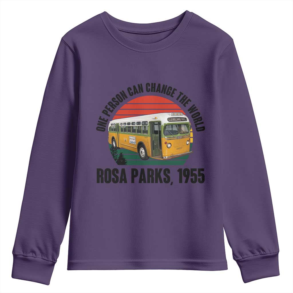 Rosa Parks Youth Sweatshirt One Person Can Change The World