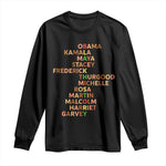 Black Leader History Melanin African American Pride Long Sleeve Shirt - African Pride