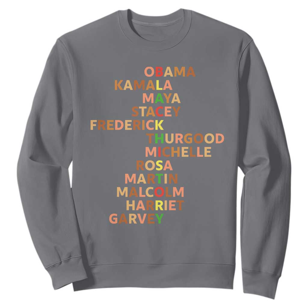 Black Leader History Melanin African American Pride Sweatshirt - African Pride