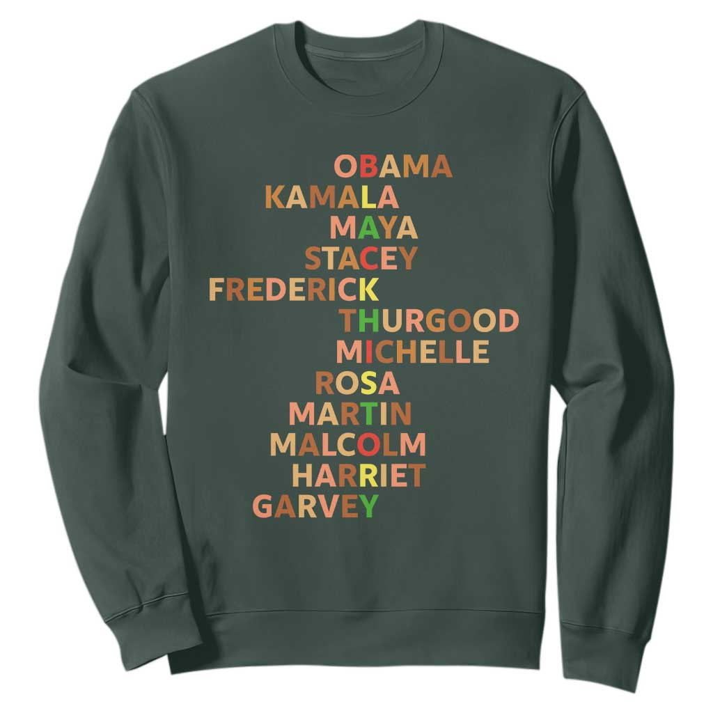 Black Leader History Melanin African American Pride Sweatshirt - African Pride