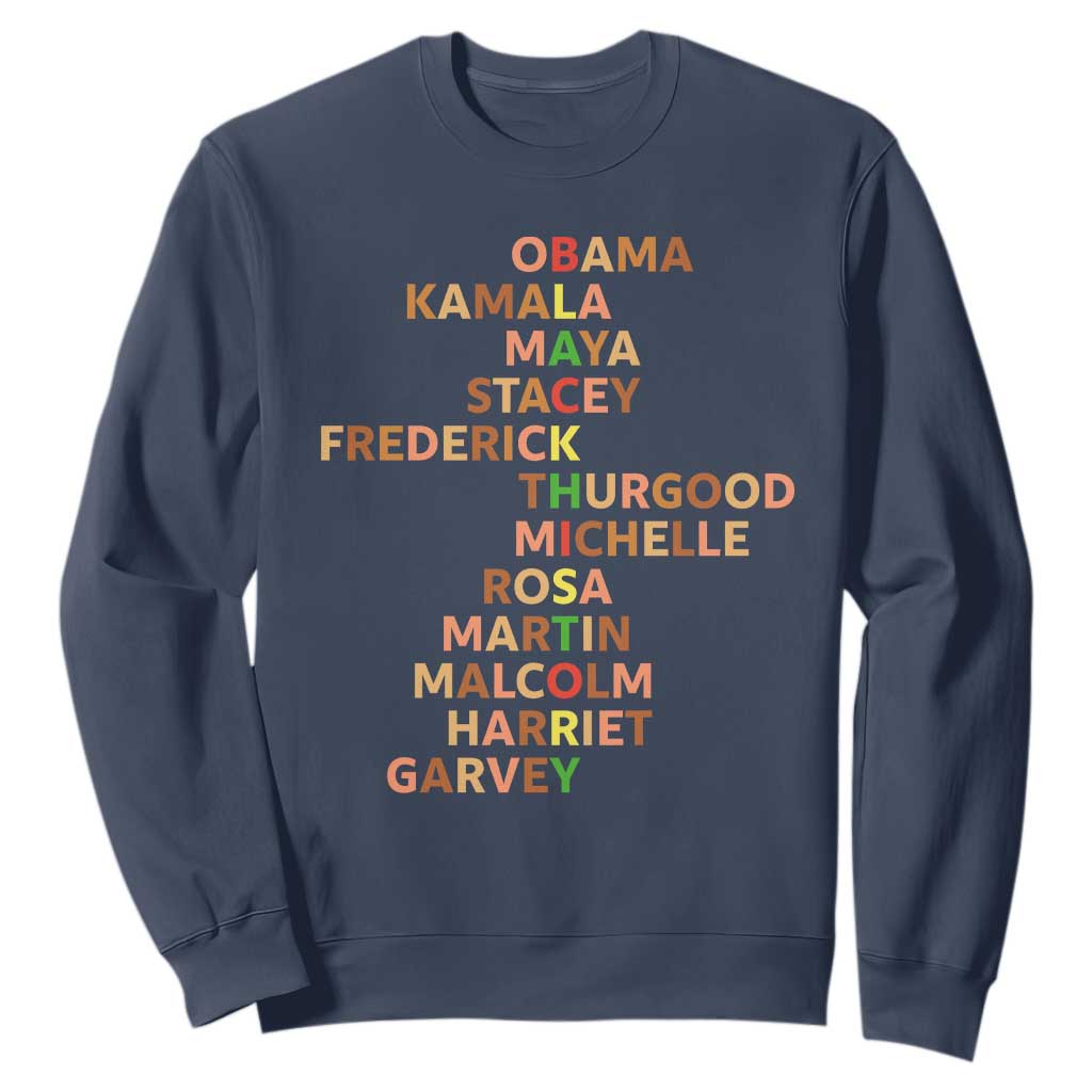 Black Leader History Melanin African American Pride Sweatshirt - African Pride