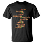 Black Leader History Melanin African American Pride T Shirt - African Pride