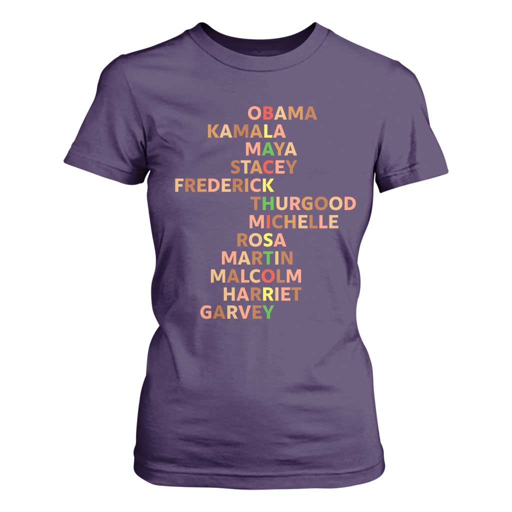 Black Leader History Melanin African American Pride T Shirt For Women - African Pride
