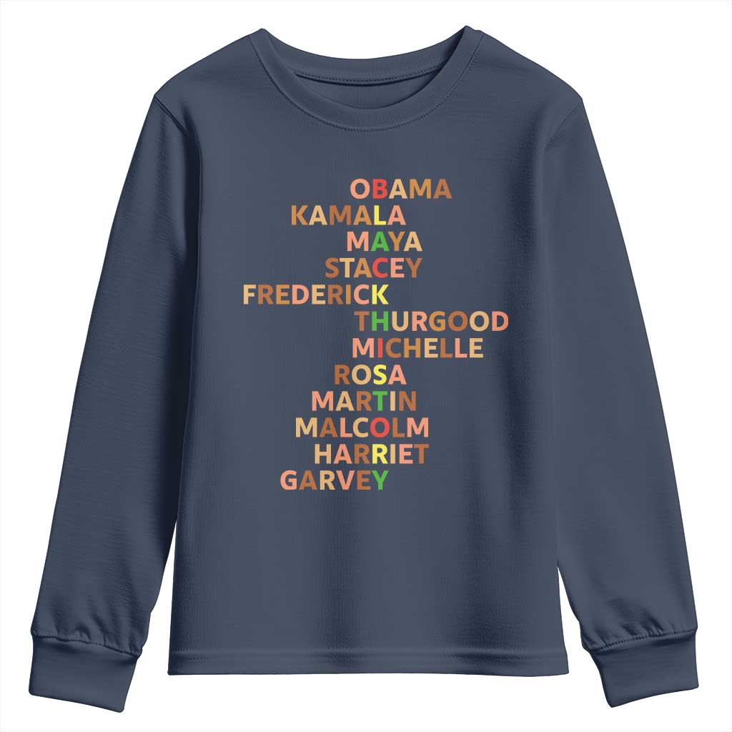 Black Leader History Melanin African American Pride Youth Sweatshirt - African Pride