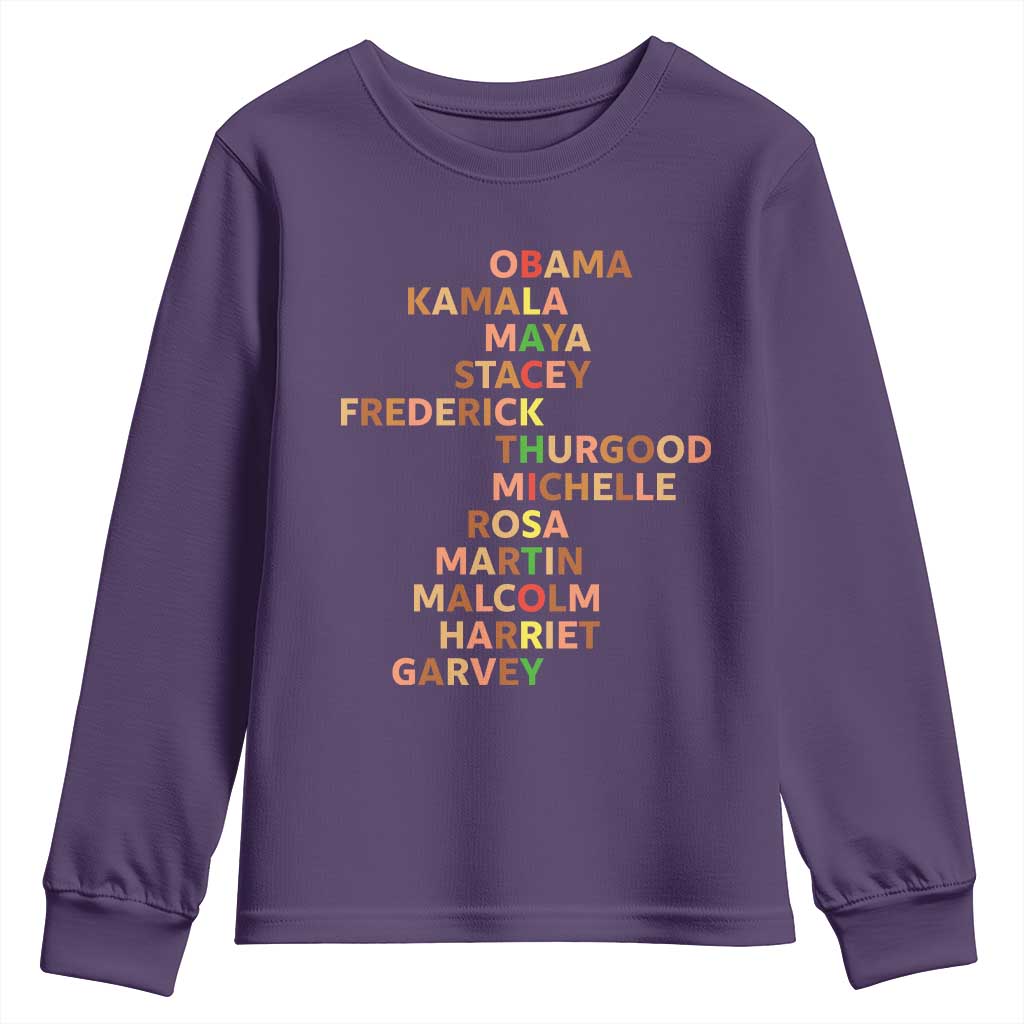Black Leader History Melanin African American Pride Youth Sweatshirt - African Pride