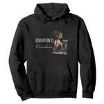 Education Freedom Hoodie Black Teacher Books - African Pride