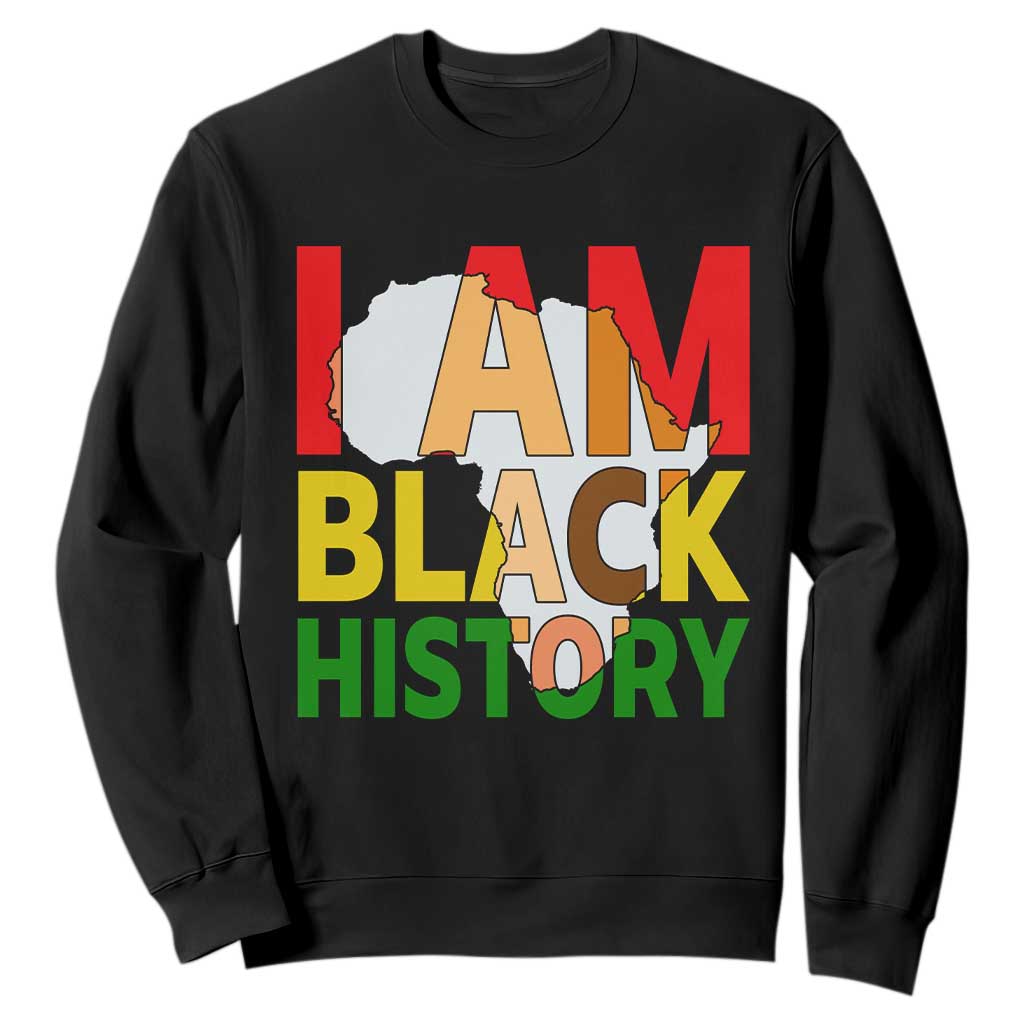 Black History Month African American Sweatshirt I Am Black History - African Pride
