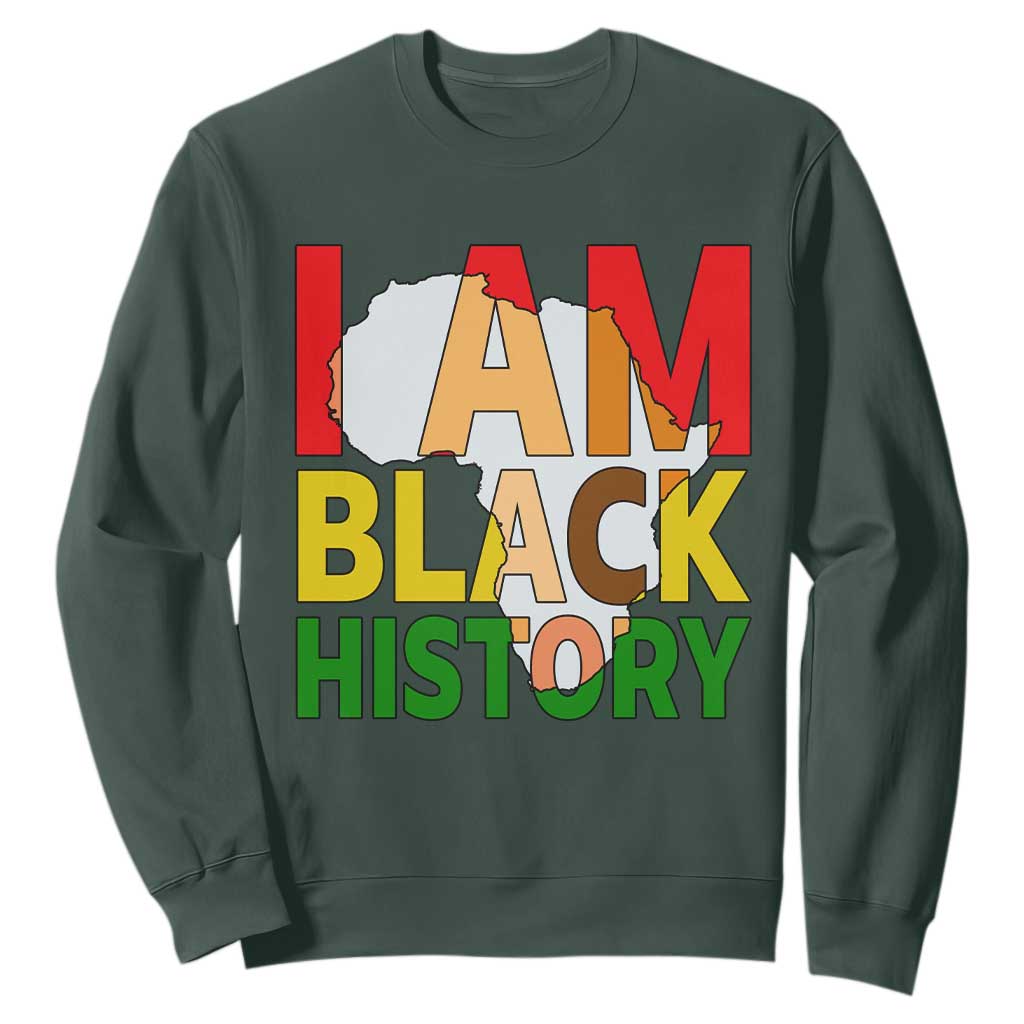 Black History Month African American Sweatshirt I Am Black History - African Pride