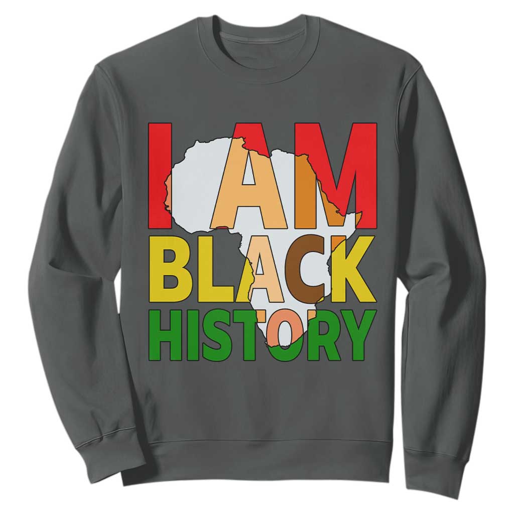 Black History Month African American Sweatshirt I Am Black History - African Pride