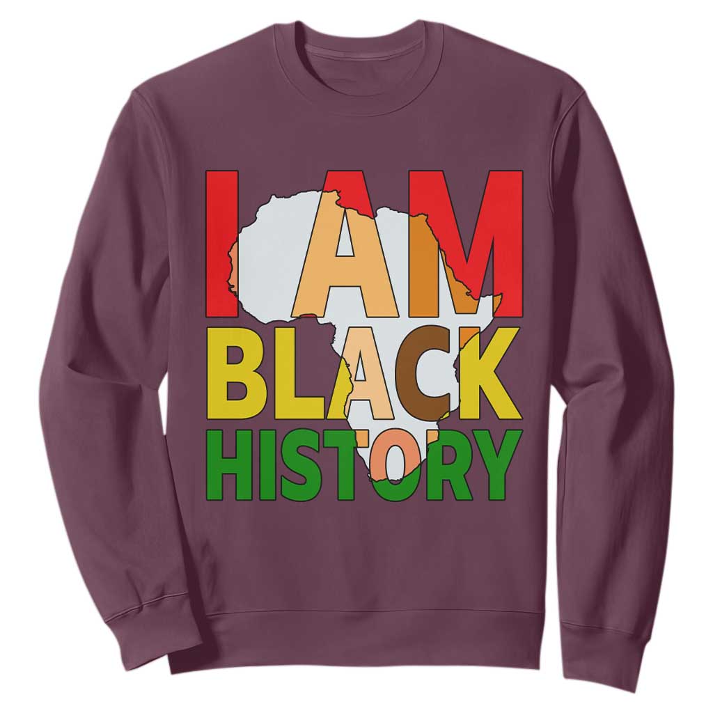 Black History Month African American Sweatshirt I Am Black History - African Pride