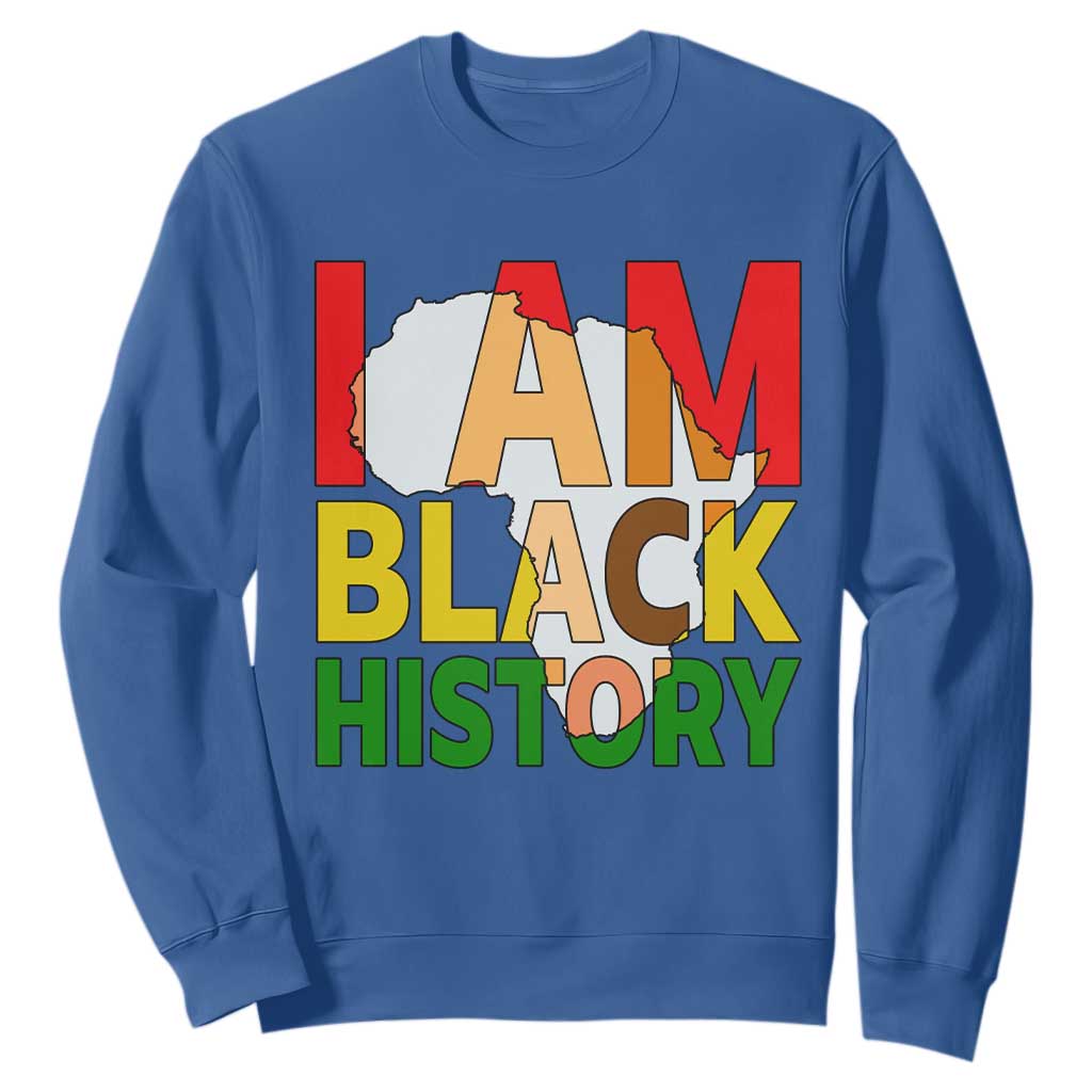 Black History Month African American Sweatshirt I Am Black History - African Pride