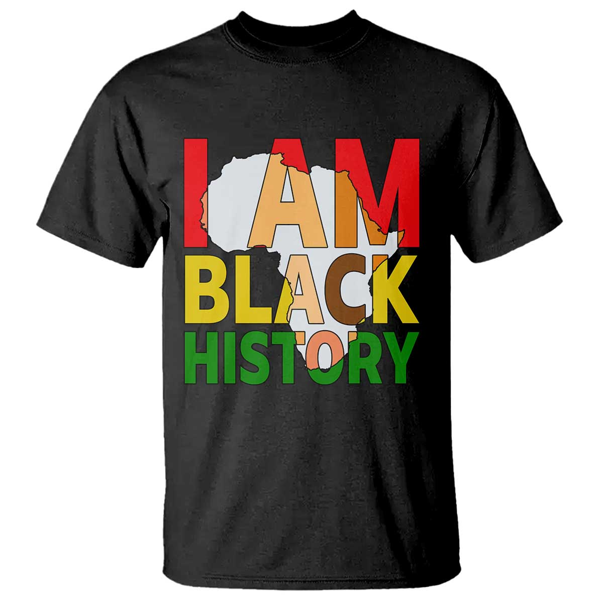 Black History Month African American T Shirt I Am Black History - African Pride