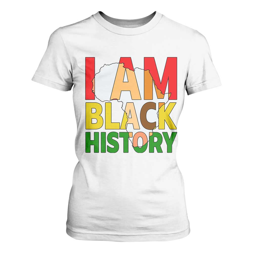 Black History Month African American T Shirt For Women I Am Black History - African Pride